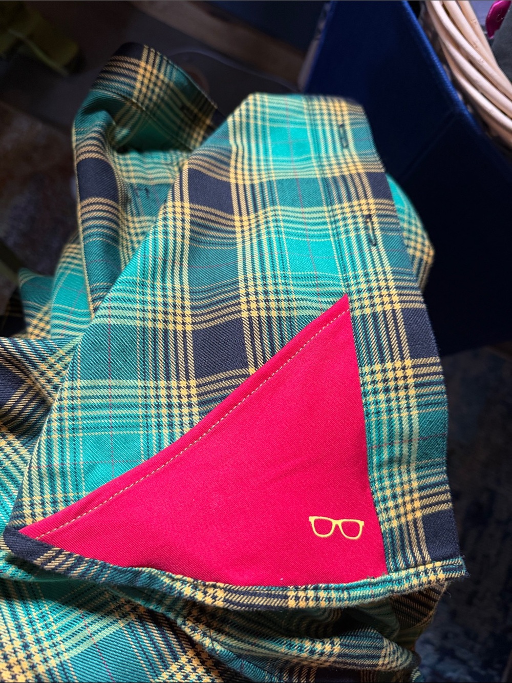 DIXXON Men's Limited Edition Cool Runnings Green and Yellow Plaid Flannel Shirt - Picture 8 of 8